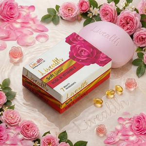Premium Livealth <b>Soap</b> with Rose Fragrance for Face & All Skin Types-Smooth Healthy Skin and Long Lasting Refreshing <b>Scent</b> - Product Image 6