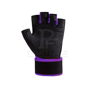 Leather Half Finger Gym <b>Gloves</b> for <b>Weight</b> Lifting Touchscreen Compatible & Lightweight-Unisex High Quality - Product Image 4