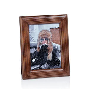 Cadre photo en bois de luxe, fait main, pour table de bureau, décoration élégante et classique pour la maison et le bureau - Product Image 1