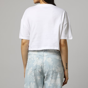 Women Crop <b>Top</b> T-Shirts 2025 Hot Sale Women Crop <b>Top</b> T-Shirts O Neck Crop <b>Top</b> T-Shirt Made Pakistan with OEM ODM services - Product Image 2