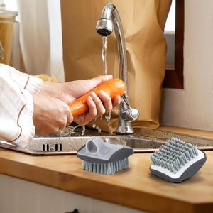 Set da 2 Pezzi di Spazzole Delicate in Silicone a Doppia Faccia (Morbida e Dura) per Pulizia Frutta e Verdura, Strumento per Scrubbar Patate - Product Image 2