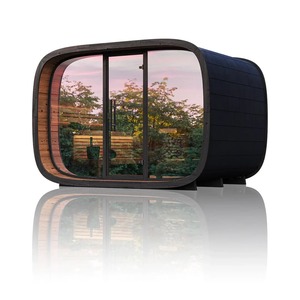 EMBERLINE SOLACE – 6 person Round Cube Outdoor Sauna - Product Image 2