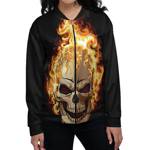 <b>Womens</b> <b>Winter</b> <b>Warm</b> Long Sleeve Bomber <b>Jacket</b> 100% Polyester Filling Sheep Skin Custom Logo Printing Factory Direct Wholesale - Product Image 6