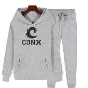 XXL-Survêtements de sport en molleton épais 100% coton pour homme, survêtements d'entraînement, fitness, broderie longue, ensembles grande taille - Product Image 5