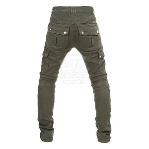 Pantalones vaqueros de tela elástica, pantalones vaqueros modernos para un ajuste flexible y uso diario activo, pantalones lavados para hombre - Product Image 3