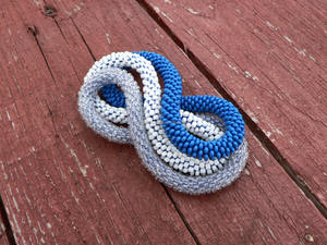 Seed Bead Seawater Pearl Charm Crochet <b>Bangle</b> Bracelet <b>Set</b> Multicolor Luxury 7inch Elastic Stretch Handmade Wholesale Custom - Product Image 3