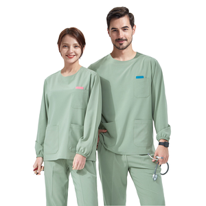 Ensemble d'uniformes médicaux à col en V pour infirmières, médecins et personnel de clinique - Product Image 3