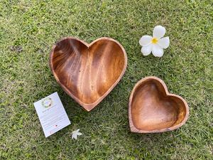 Tazón de Madera en Forma de Corazón para Dulces, Chocolates y Bocadillos, Tazón de Madera Hecho a Mano Ecológico para Servir - Product Image 2