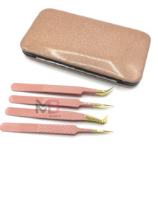 Nouvelles pinces à cils pour extensions de cils et soin des sourcils, pinces de précision antistatiques durables en acier inoxydable - Product Image 2