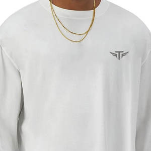 T-shirt décontracté à manches longues 100% coton pour homme, matière confortable, parfait pour toutes les saisons - Product Image 2