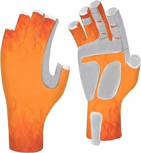 Gants de pêche à la mouche sans doigts pour hommes et femmes, légers, extensibles, en polyester, protection solaire UPF50+, pour la voile, couleurs personnalisées - Product Image 2