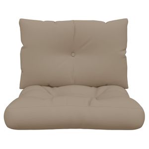 Lot de 2 coussins d'extérieur taupe 100 % polyester 23,6 x 24,2 x 3,9 po pour palette - Product Image 5
