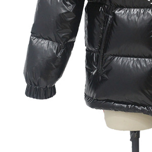Nexfit Athletics Unisex Black Puffer Jacket Solid Color 100% Polyester Fiber Filled Windproof Casual Autumn <b>Coat</b> <b>Zipper</b> Closure - Product Image 6