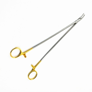 Pince à artères Clark courbée à manche doré, pince chirurgicale certifiée CE, instrument de chirurgie générale - Product Image 6
