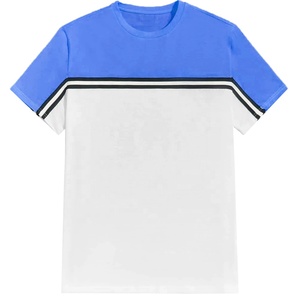 เสื้อยืดคอกลมผู้ชายสีบล็อกคุณภาพสูงทรงโอเวอร์ไซส์ เสื้อยืดฤดูร้อนแบบเรียบๆ สั่งทำได้ เสื้อสเวตเชิ้ตคอกลมพิมพ์ลายกราฟิก - Product Image 4