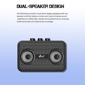 Altavoz amplificador de guitarra eléctrica negro compacto y potente de 5W con salida de sonido de alta eficiencia - Product Image 5