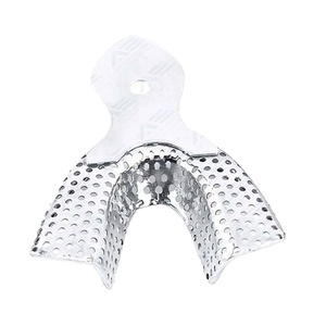 Instrumentos dentales quirúrgicos Instrumentos quirúrgicos Herramientas Dental Universal Ajustable Media boca doble Bandeja de impresión perforada - Product Image 1