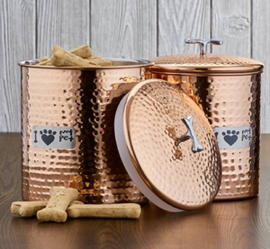 Tarro Metcraft BCSF28 de Cobre Brillante de Alto Brillo con Patrón de Panal de Abeja Texturizado, Tapa Resistente a la Humedad para Preservar la Frescura - Product Image 3