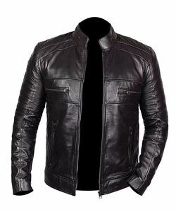 Chaqueta de Cuero de Primera Calidad para Hombre, Estilo Moderno, con Cuero Vacuno 100% Original - Product Image 3