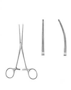 Pinzas Hemostáticas Quirúrgicas OEM Personalizadas, No Traumáticas, de 15.5 cm, Rectas y Curvas, con Mandíbula de 50 mm, Juego de Instrumentos de Acero Inoxidable - Product Image 1