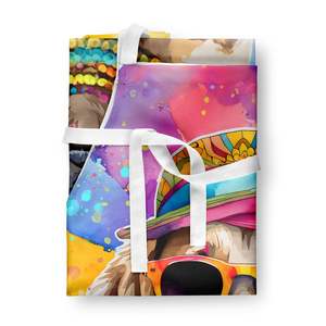 Unisex Large Multicolor Weimaraner Hippie Dawg <b>Apron</b> for <b>Cooking</b> Baking Crafts Gardening-for Adults <b>Men</b> Women Kitchen Server - Product Image 3