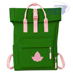 Alpha | Kapa | Alpha Sorority <b>Backpack</b> <b>Roll</b> <b>Top</b> Casual Style Large Capacity Shoulder Straps School <b>Backpack</b> Travel Bag for Girls - Product Image 1