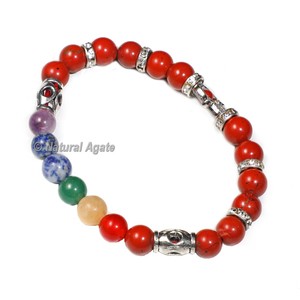 Premium 7 Chakra Charm <b>Bracelet</b> Agate Crystal Rhinestone <b>Healing</b> Women's Anniversary Casual/Sporty Antique Bronze/Gold Plated - Product Image 4