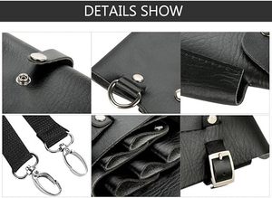 Stylists Professional Salon Use Leather Cheap Price Hairdressing Scissor Holsters Multi Pockets New Design Care Tool Holsters - Product Image 5