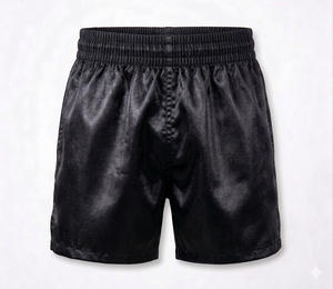 Shorts de boxe haut de gamme One Championship Edition Noir et Or Professionnels pour l'entraînement sportif 100% Polyester Respirant - Product Image 4