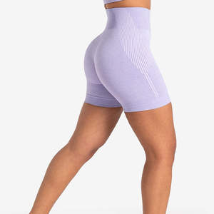 Shorts de yoga taille haute pour le sport et le fitness, avec effet push-up fessier, extensibles, service OEM personnalisé - Product Image 5
