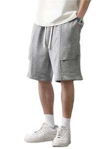 Pantalones Cortos Deportivos Transpirables de Malla 100% Algodón, Secado Rápido, Protección UV, Cintura Elástica, Ajuste Holgado para Hombre, para Gimnasio y Entrenamiento - Product Image 4