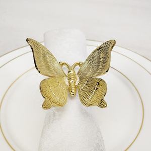 Ensemble d'anneaux de serviette en métal de luxe, élégants et réutilisables, accessoires de table pour mariage, hôtel et restaurant - Product Image 5