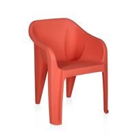 Chaise en plastique empilable de qualité supérieure, sans BPA, durable, avec dossier solide et accoudoirs, pour salon moderne, meubles d'intérieur et d'extérieur