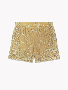 Shorts de sport décontractés pour hommes, taille élastique, respirants, séchage rapide, poches latérales, tissu tricoté, impression numérique – Vente en gros - Product Image 4