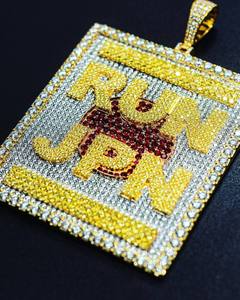 Custom Made Rapper Luxury Jewelry 925 Silver Iced Fully 3D VVS1 Baguette Moissanite Hip Hop Letter Charm Pendant Man - Product Image 2