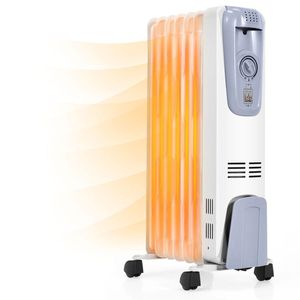 Calentadores Eléctricos de 1500W, Radiador Duradero Lleno de Aceite con 4 Ruedas Inferiores - Product Image 1