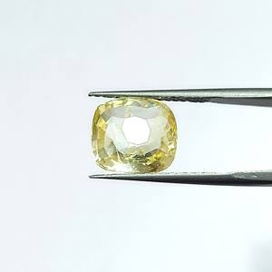 Zafiro amarillo natural de 7,24 quilates, corte cojín, de Sri Lanka, piedras sueltas para la fabricación de joyas y anillos YSCN-06 - Product Image 1