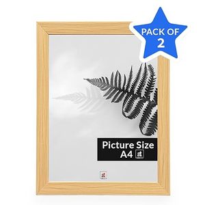 Solid Wood Rectangular Vertical Minimalist Handmade Full Color Fern Print <b>Memory</b> Photo Frame <b>Wall</b> Art Display - Product Image 4