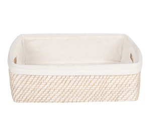 Rectangle Shape Macrame Basket Ideal For Bread Bakery Fruits Vegetable <b>Display</b> Stylish Kitchen Storage And Serving Organizer - Product Image 1