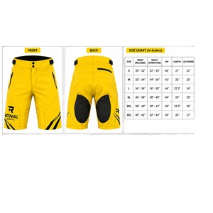 Shorts de Vélo Tout-Terrain Unisexe Personnalisables en Toile pour Sports de Plein Air, Cyclisme, BMX, MX – Confortables, Durables et Respirants - Product Image 6
