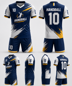 Conjunto de Uniforme de Balonmano Personalizado con Impresión por Transferencia de Calor, Elástico en Cuatro Direcciones, de Secado Rápido y Transpirable, 60% Algodón, 40% [material diferente, si se conoce, indicar] - Product Image 2
