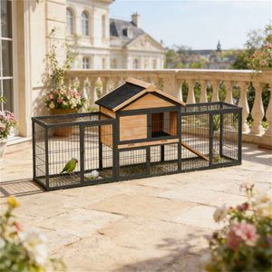 Cage en bois pour petits animaux, cage pour lapin - Product Image 1