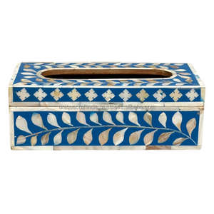 Lo último en accesorios para servilletas de vajilla, caja de pañuelos rectangular hecha de madreperla, diseño Floral, soporte para pañuelos a bajo precio - Product Image 1