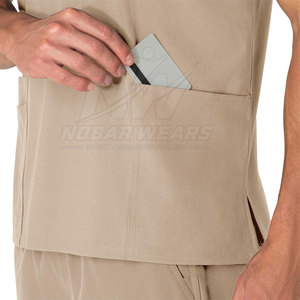 Premium Men <b>Scrub</b> <b>Top</b> Comfortable Medical Workwear Shirt for Doctors Nurses Healthcare Professionals with Custom Logo - Product Image 6