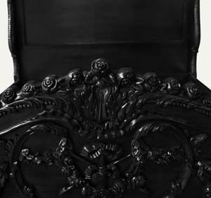 Cama King Size Clásica de Lujo Tapizada, Madera de Caoba Sólida, Estilo Europeo, Muebles de Dormitorio Ensamblados - Product Image 6