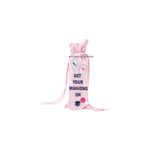 Funda para botella de vino con cuentas estilo Mahjong, hecha a mano con cuentas de semillas, estilo champán, adorno de botella con cuentas a granel con fichas Mahjong - Product Image 6