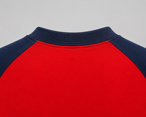 T-shirt personnalisé pour homme à manches courtes raglan contrastées, col rond, 100 % coton uni, décontracté, OEM, vente en gros, sérigraphié - Product Image 3