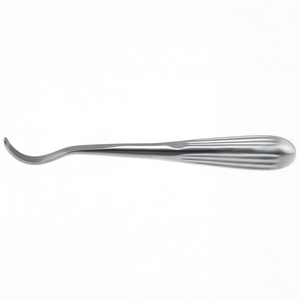Elevador de periostio de acero inoxidable Crego con hoja totalmente curvada, instrumento quirúrgico ortopédico para elevación de periostio óseo - Product Image 5
