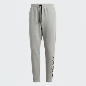 Pantalon décontracté pour homme coupe slim en tissu Oxford respirant avec doublure polaire, taille élastique, broderie de marque, idéal pour le bureau, OEM - Product Image 1
