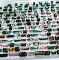 Pierres précieuses naturelles multi-tourmalines Aligemstones certifiées IGI, formes variées pour la fabrication de bijoux, prix d'usine en gros